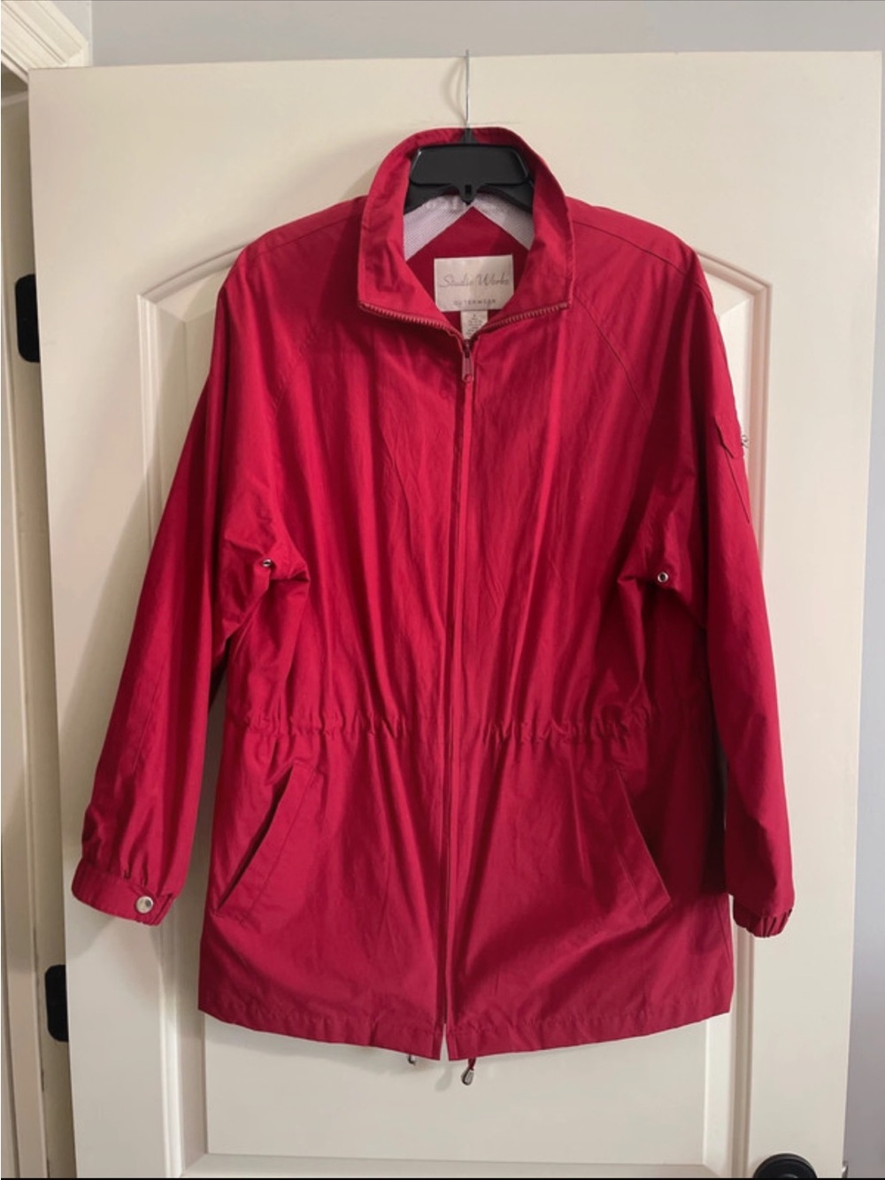 Women's Red Zip-Front Jacket